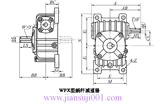 WP、WD型蝸桿減速機(jī)